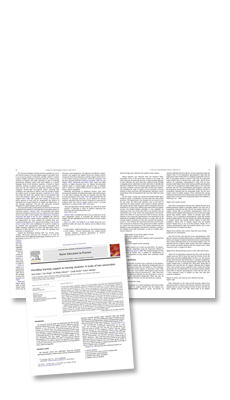 Image of a cover and spread from a  publication